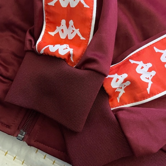 KAPPA 222 BANDA ANNISTON TRACK JACKET - RED DAHLIA/ORANGE FLAME - Large - Picture 7 of 10